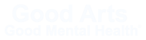 good arts good mental health white logo